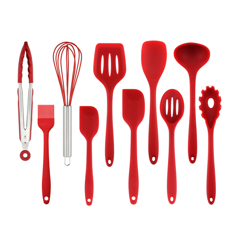 Ustensiles de cuisine en Silicone, minimalistes, antiadhésifs, sûrs, outils, 10 pièces