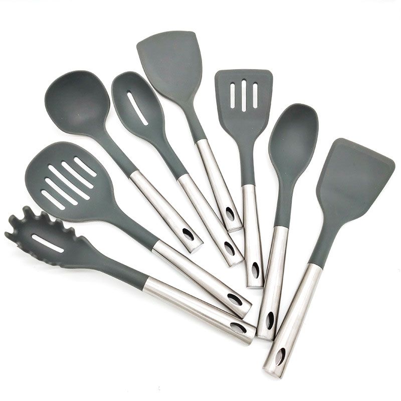Ustensiles de cuisine en Silicone faciles à nettoyer, 8 pièces, outils de cuisine
